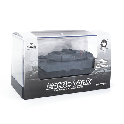 US Stock RC RTR Mini Tank Remote Control Battle Tank Toy Rotate Turret Infrared system Electric Military Vehicle
