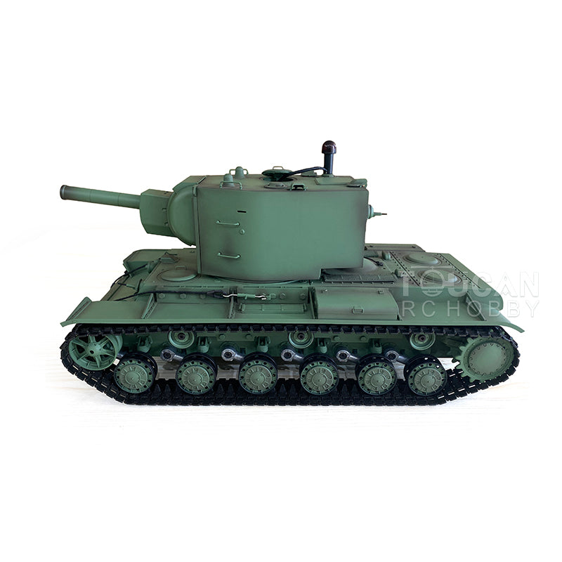 TOUCAN RC HOBBY Henglong 1/16 Plastic TK7.0 Soviet KV-2 RTR RC Tank 3949 with FPV 360 Degrees Turret Barrel Recoil BB IR Smoke Steel Gearbox