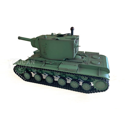 TOUCAN RC HOBBY Henglong 1/16 7.0 Plastic Soviet Union KV-2 3849 RTR RC Tank with 360 Degrees Turret Barrel Recoil BB Infrared Combat Smoke