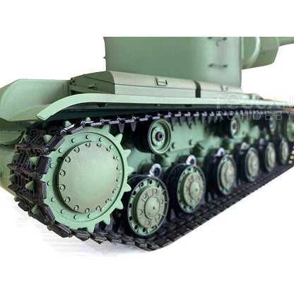 TOUCAN RC HOBBY Henglong 1/16 7.0 Plastic Soviet Union KV-2 3849 RTR RC Tank with 360 Degrees Turret Barrel Recoil BB Infrared Combat Smoke