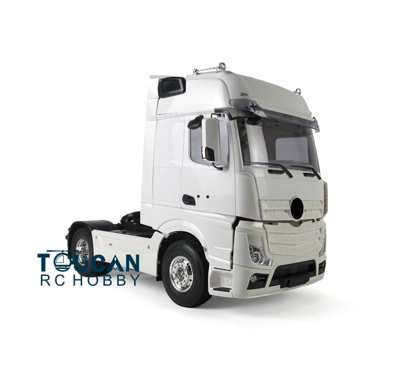 US Stock 1:14 Scale 2Axles DIY RC Tractor Radio Controlled Trucks Trailer Cars KIT Vehicle Model W/Motor DIY Parts