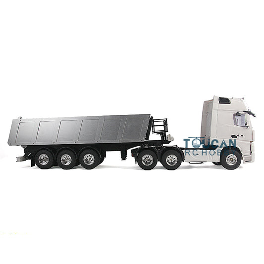 1/14 6*4 Metal RC Flatbed Lorry Trailer Radio Control Dump Trailer Tractor Truck KIT DIY Model Motor Elecric Vehicle
