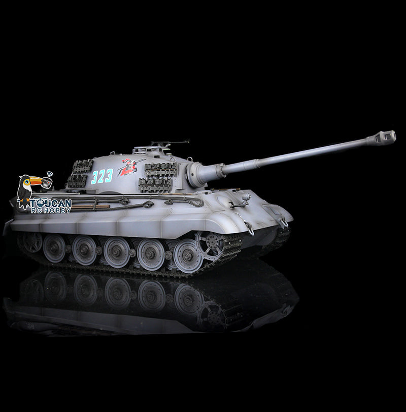 TOUCAN RC HOBBY Henglong 1/16 TK7.0 Plastic German King Tiger RTR RC Tank Model 3888A Sound Light Smoke BB Infrared Combat Metal Barrel