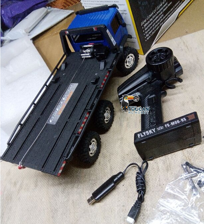 Free Shipping Second Hand US Stock CR18P Flatbed Truck 6x6 RTR RC Rock Crawler 1/18 Off-Road Truck 2-Speed Lights