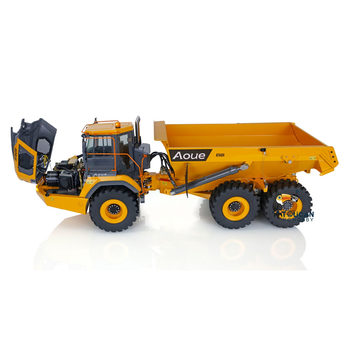 LESU Aoue AT60H 1/16 Metal Hydraulic KIT/PNP/RTR RC Articulated Truck A0004 with 2 Speed Transmission Light System for Construction Model Hobbyists