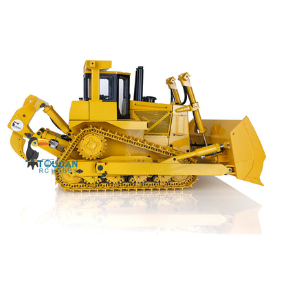 US Stock 1:14 Scale Remote Control Bulldozer Hydraulic RC DXR2 JDMODEL Radio Controlled D10T Tracked Metal Dozer w/ 3T Sound System