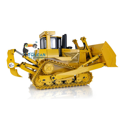 US Stock 1/14 JDMODEL DXR2 Metal RC Hydraulic Bulldozer Radio Controlled Dozer Construction Vehicle 201 New Sound Module
