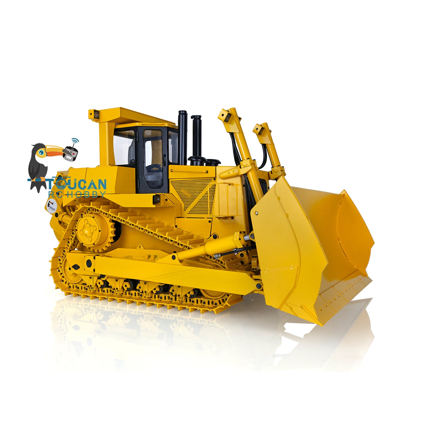 US Stock 1/14 JDMODEL DXR2 Metal RC Hydraulic Bulldozer Radio Controlled Dozer Construction Vehicle 201 New Sound Module