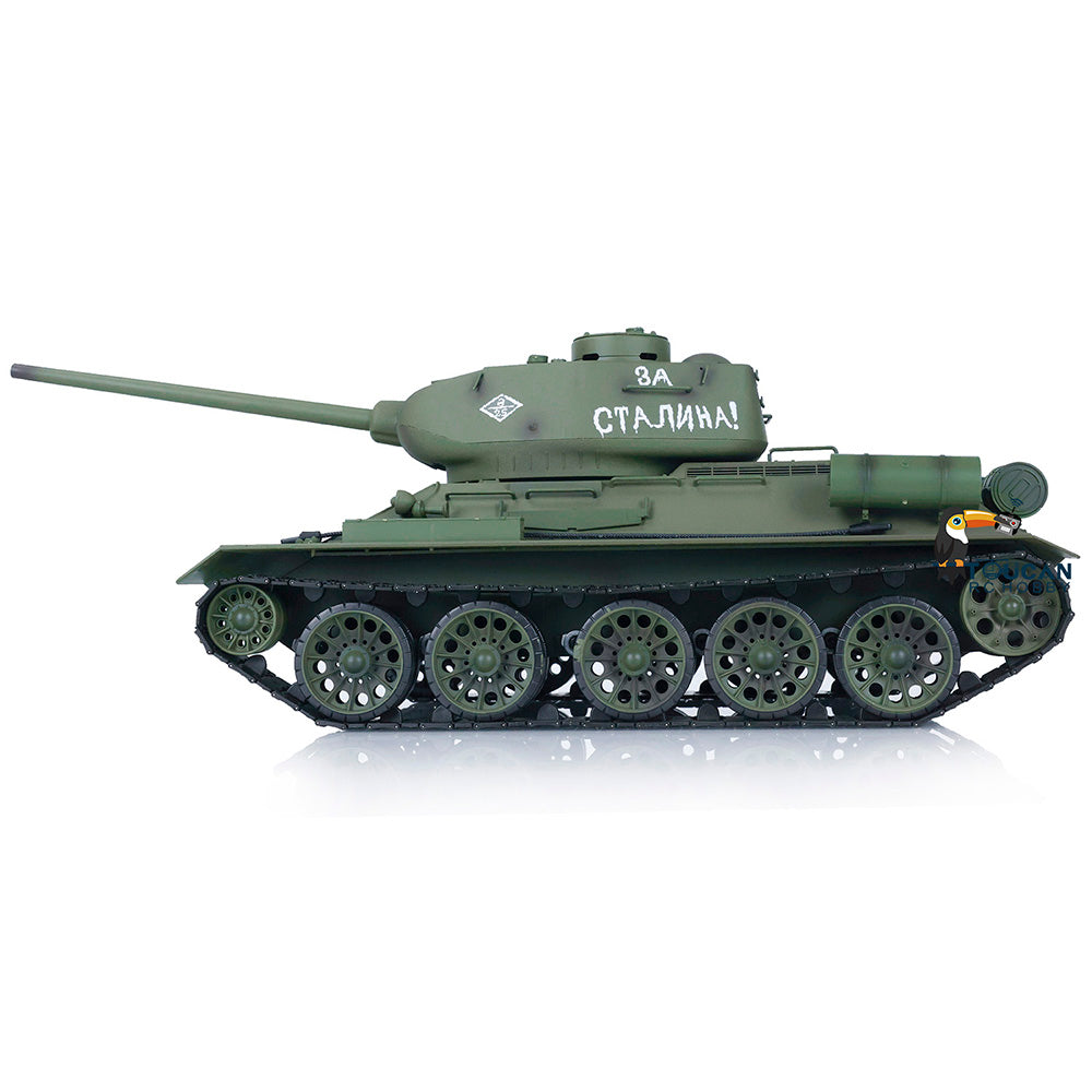 TOUCAN RC HOBBY Henglong 1/16 2.4G TK7.0 Plastic 3909 Soviet Union T34/85 RTR RC Tank BB Infrared Combat 360 Degrees Turret Smoke Metal Barrel