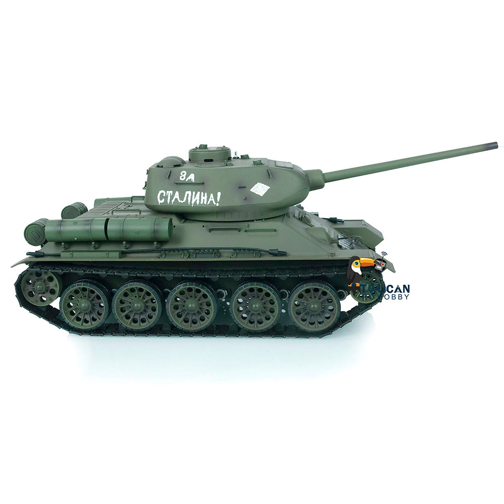 TOUCAN RC HOBBY Henglong 1/16 2.4G TK7.0 Plastic 3909 Soviet Union T34/85 RTR RC Tank BB Infrared Combat 360 Degrees Turret Smoke Metal Barrel