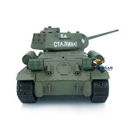 Heng Long 1/16 Military Battle RC Tank Soviet T34-85 7.0 Metal Gearbox 3909 Radio Controller BB Pellets Infrared Combating Transmitter & Receiver Hobby Model