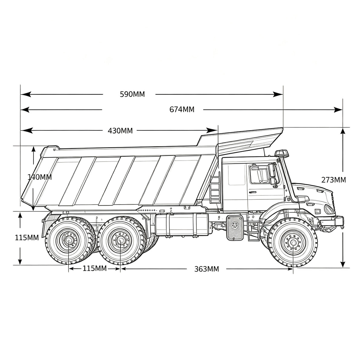 In Stock TOUCAN RC HOBBY JDModel 180 1/14 6x6 RC Hydraulic Dumper Truck Metal Remote Control Tipper Car Hobby Model for Children Adults