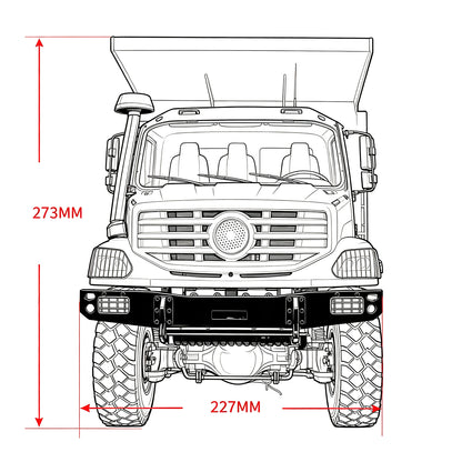 In Stock TOUCAN RC HOBBY JDModel 180 1/14 6x6 RC Hydraulic Dumper Truck Metal Remote Control Tipper Car Hobby Model for Children Adults