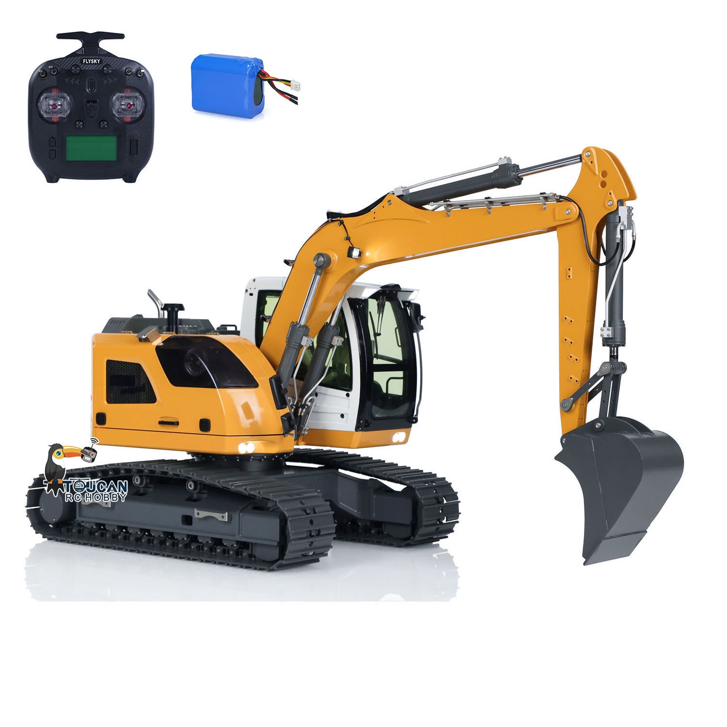 1/14 Scale RC Hydraulic Excavator R920 JDM Model 208 Metal Radio Control Digger Model Construction Truck