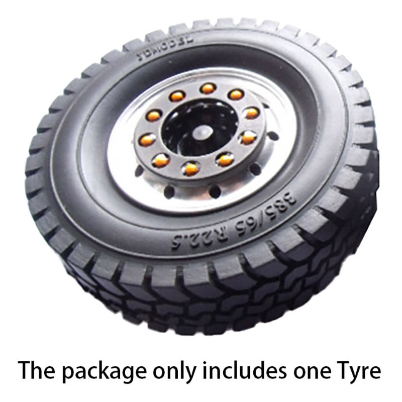 JDModel 1/14 Scale Rubber Narrow/Wide Tyre for RC Tractor Truck Radio Control Construction Vehicles Dumper DIY Models for Adults