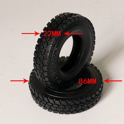 JDModel 1/14 Scale Rubber Narrow/Wide Tyre for RC Tractor Truck Radio Control Construction Vehicles Dumper DIY Models for Adults