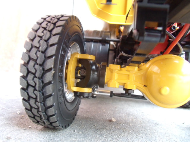 JDModel 1/14 Scale Rubber Narrow/Wide Tyre for RC Tractor Truck Radio Control Construction Vehicles Dumper DIY Models for Adults