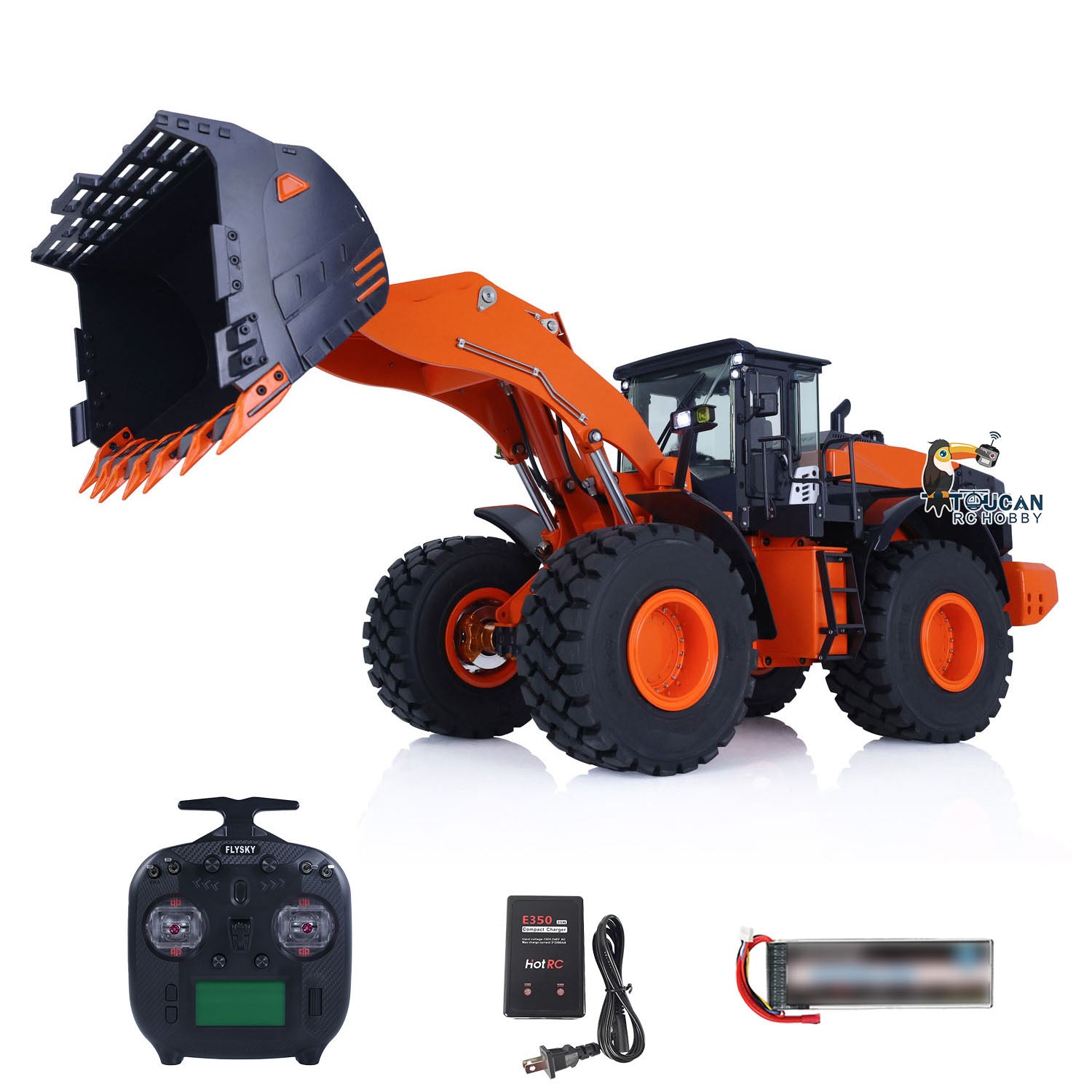 JDM RC Hitachi ZW370 Wheel Loader with Sound and Light