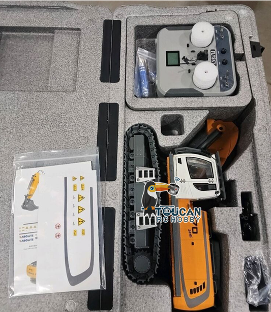 Free Shipping Second Hand CA Stock 1/18 Kabolite 5901 100S Electric Lifting RC Excavator Flysky Remote Control Digger Engineering Vehicle Electric Ripper Hammer