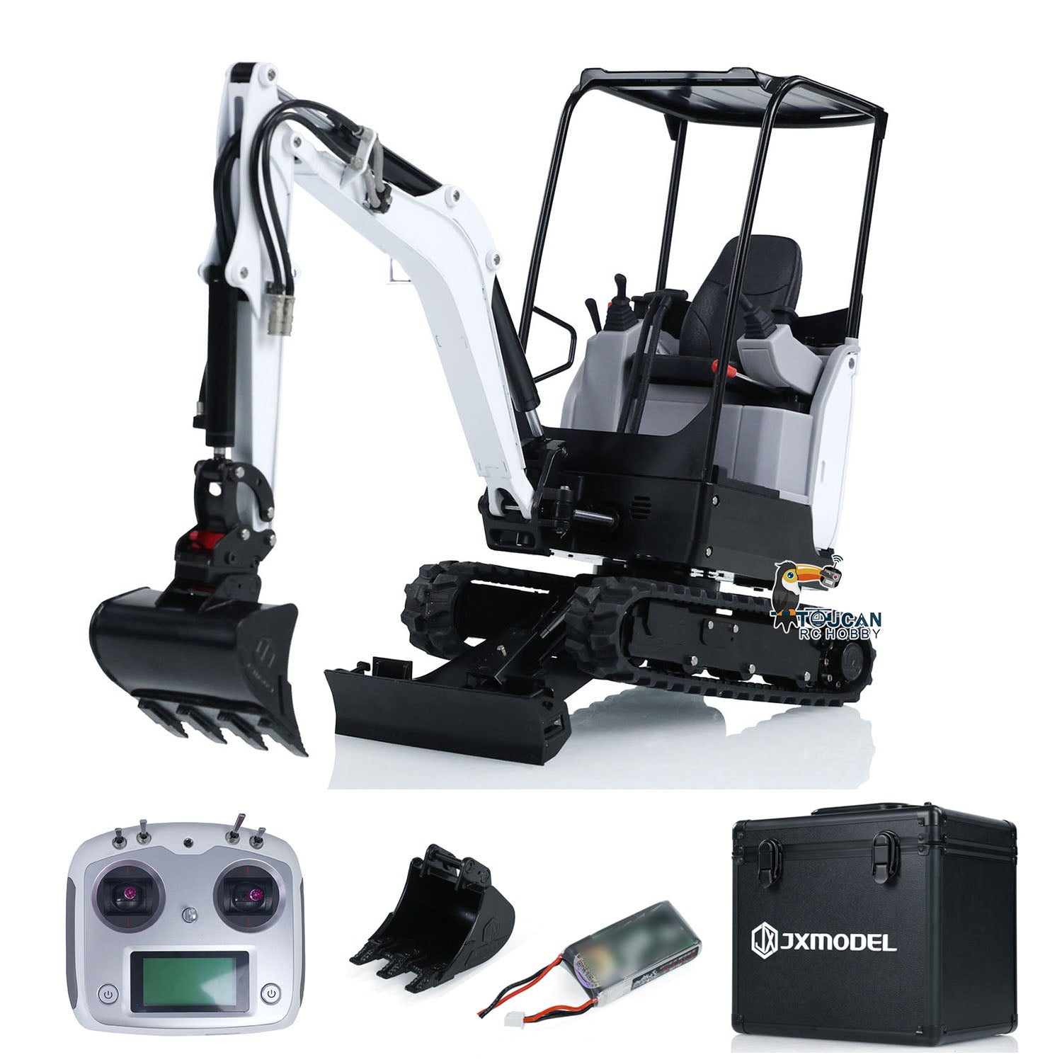 JXModel E20 1/14 Metal RC Hydraulic Excavator RTR