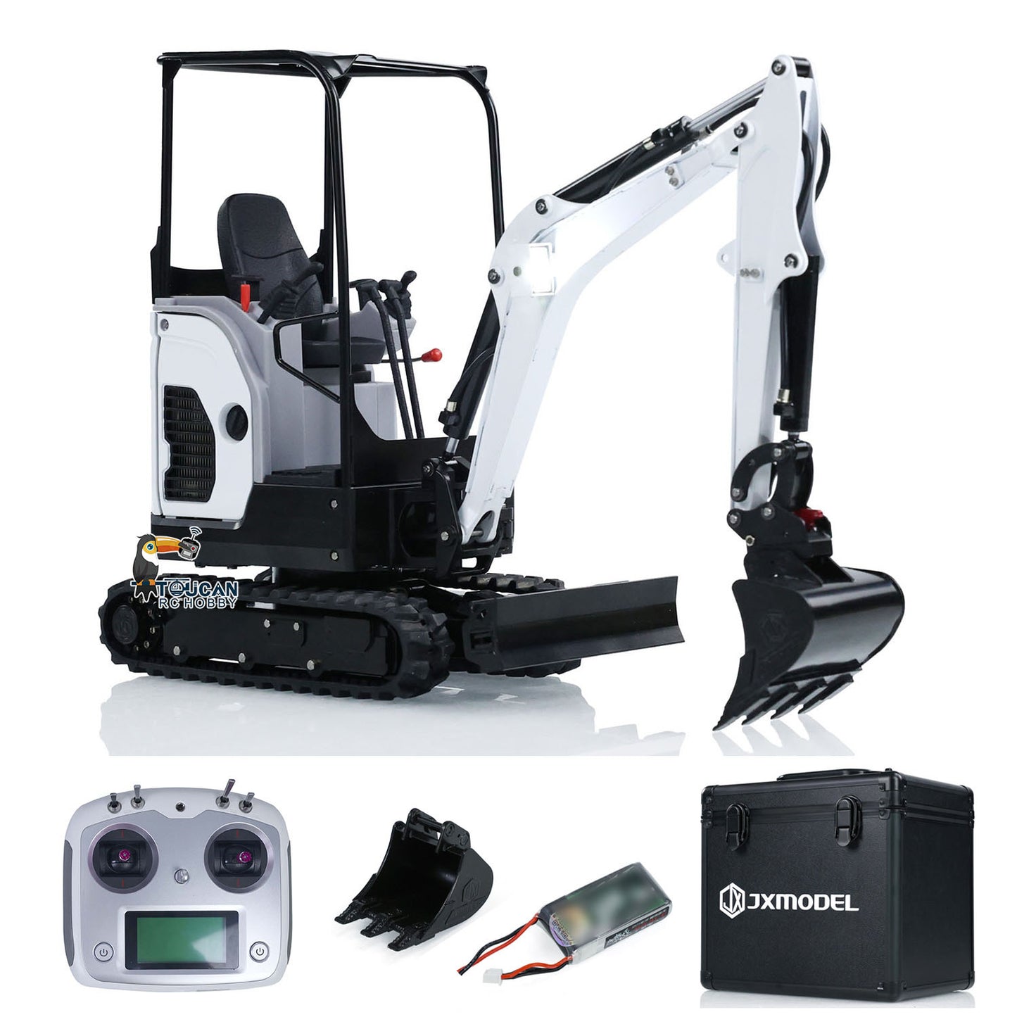 JXModel E20 1/14 Metal RC Hydraulic Excavator RTR Mini Digger Model