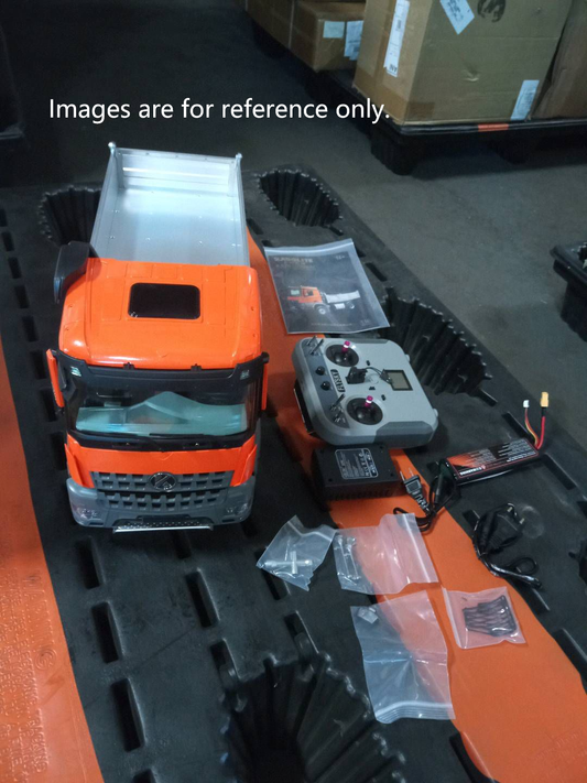 Free Shipping Second Hand US Stock 1/14 Kabolite 5701 RC Dump Truck 4x4 Remote Control Dumper Car Sound Light Model