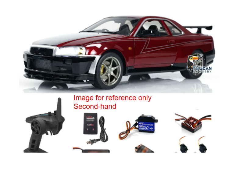 CN Stock Second-hand Metal 1/8 High-speed RC Drift Racing Car Capo R34 ...