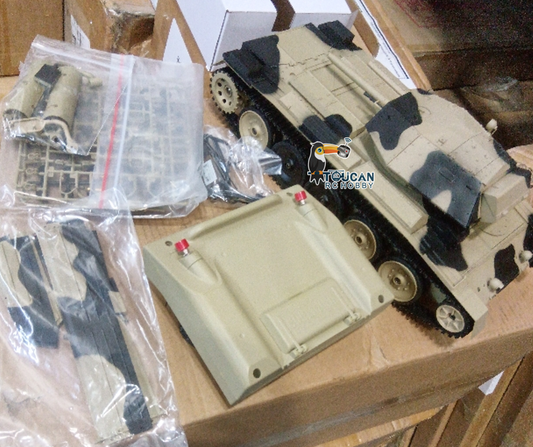 Free Shipping Second Hand US Stock 1/16 2.4G RC Military Tank CoolBank Crusader MK III Wireless Control Battle Tank Model 360??Turret Rotary Smoke Sound Lights RTR