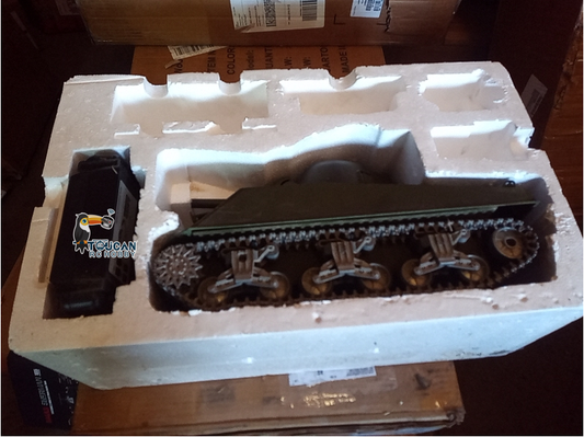 Second Hand US Stock Henglong 1/16 Customized 7.0 M4A3 Sherman RC Tank 3898 Barrel Recoil 360 Degrees Metal