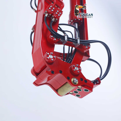Angled full view of K970-300 assembled hydraulic excavator model
