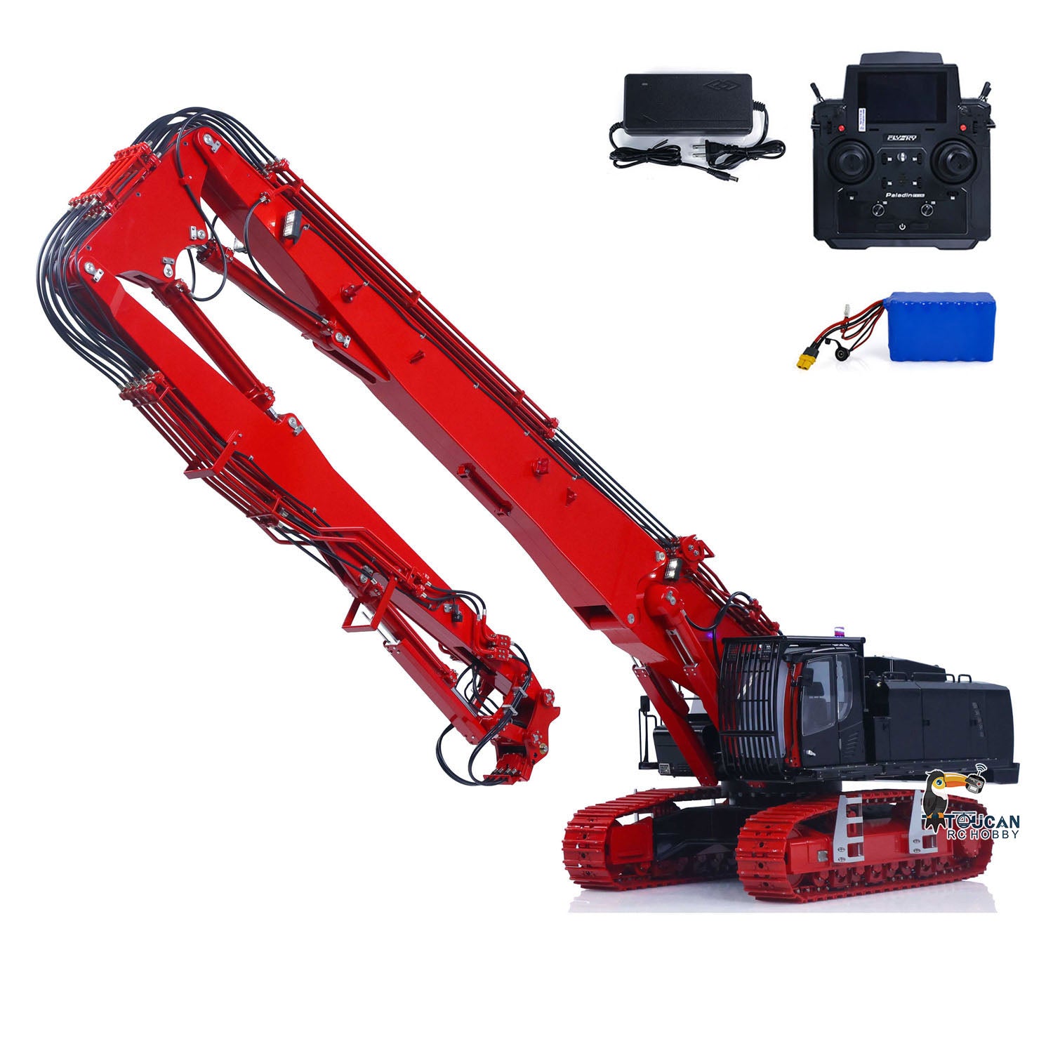 K970-300 remote control hydraulic digger with integrated light and sound system
