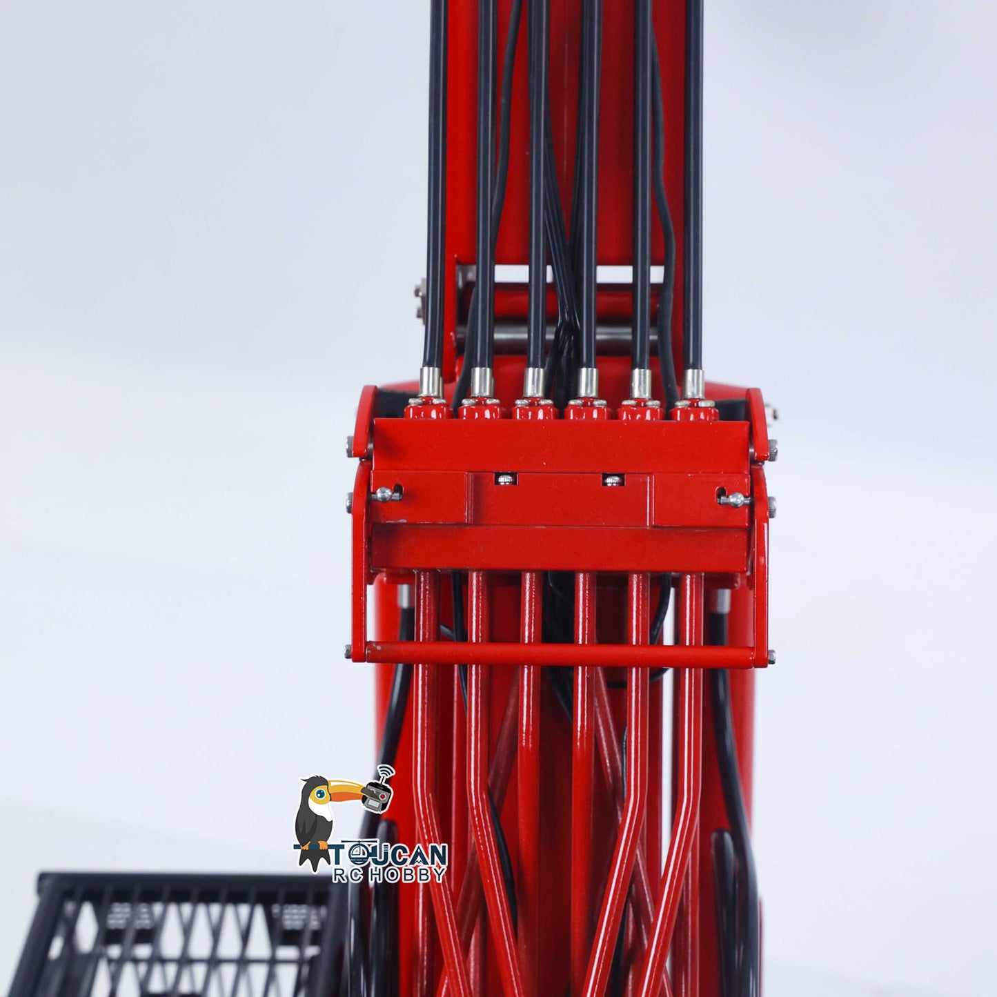 K970-300 RC digger matched with battery and charger accessories

