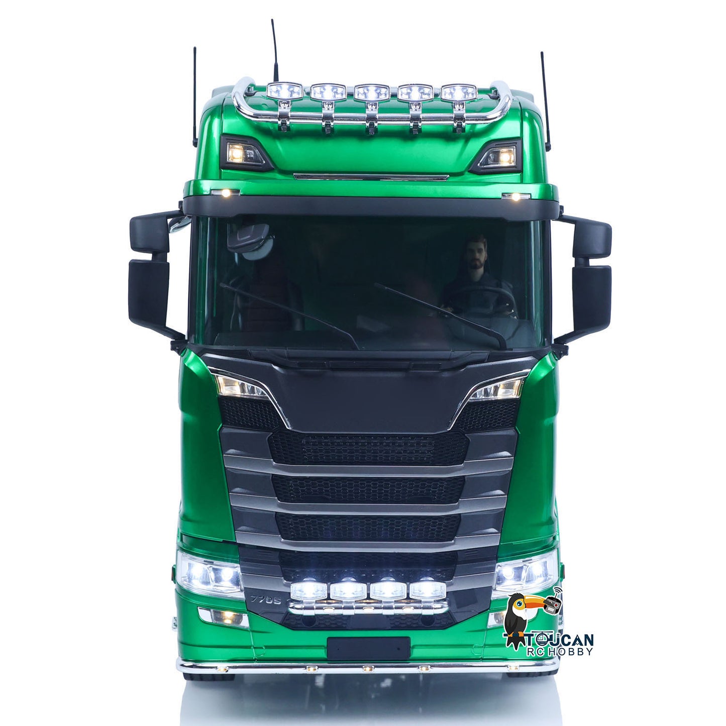 In Stock 1/14 KABOLITE 6*6 Remote Control Tractor Truck 770S 2Speed Gearbox Axle Locks Electric Windshield Wiper Openable Door RTR