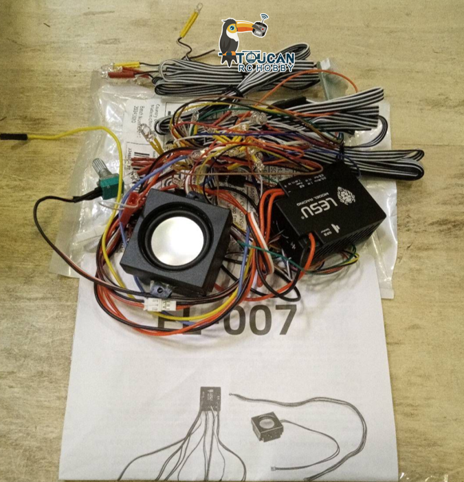 Second Hand Fast Free Shipping for EU LESU Sound System LED Light Group for 1/14 RC Dump Truck Construction Car Parts