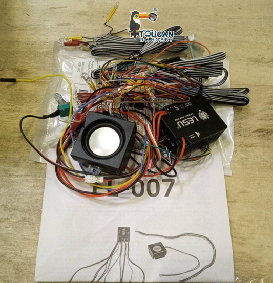 Second Hand Fast Free Shipping for EU LESU Sound System LED Light Group for 1/14 RC Dump Truck Construction Car Parts