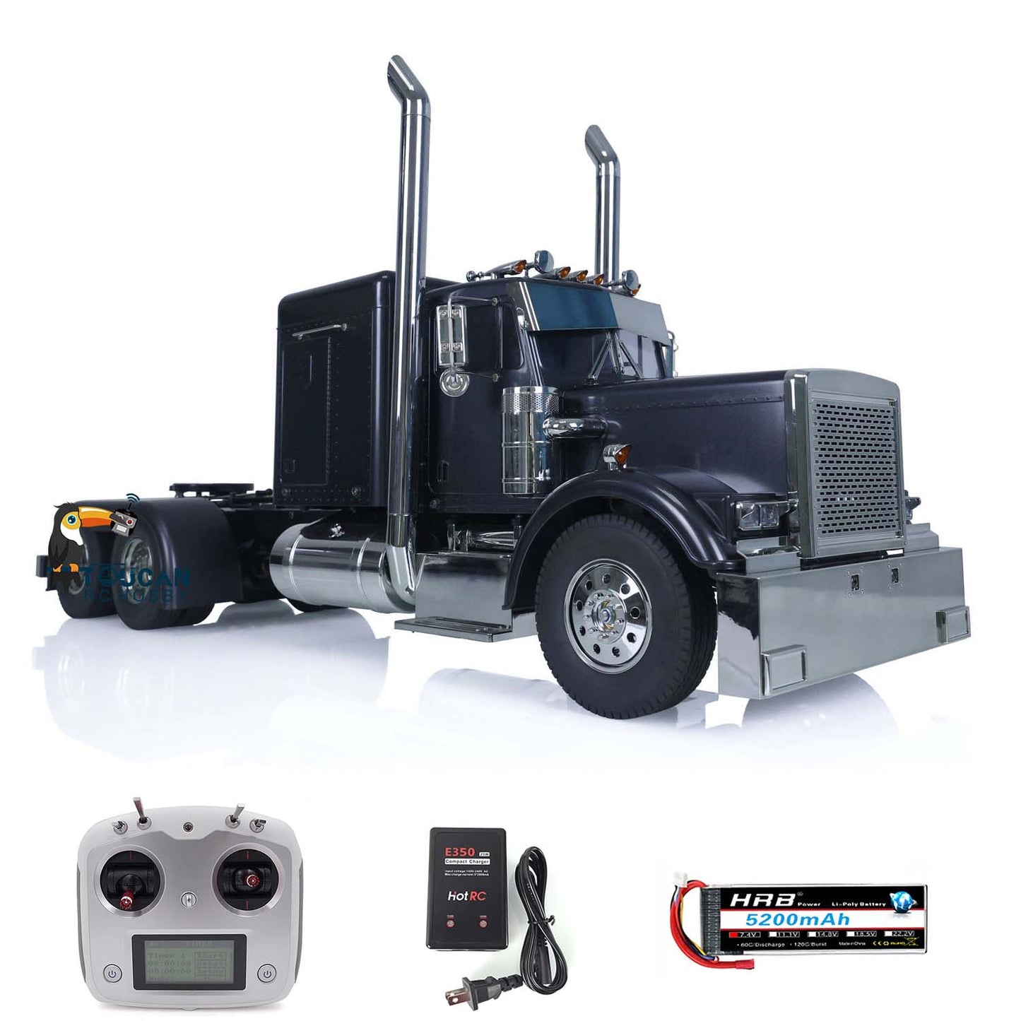 Fully built Kabolite rc tractor head realistic vehicle equipped light sound system 2.4g remote
