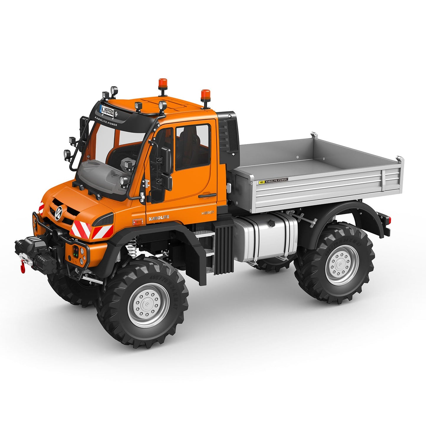 Kabolite K5501 RC Unimog climbing vehicle screw drive 4WD full simulation car with light sound system
