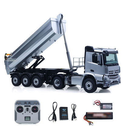 Kabolite KABO 5801 gray 4x4 rc tractor with triple axle screw dump trailer rtr full electric kit
