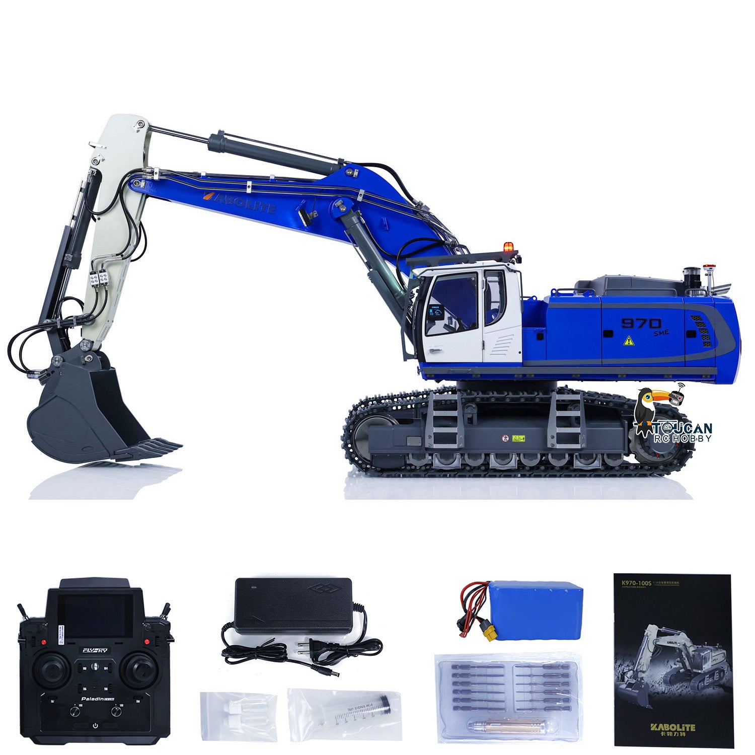 Kabolite K970 100S PRO 1/14 Metal RC Hydraulic Excavator RTR