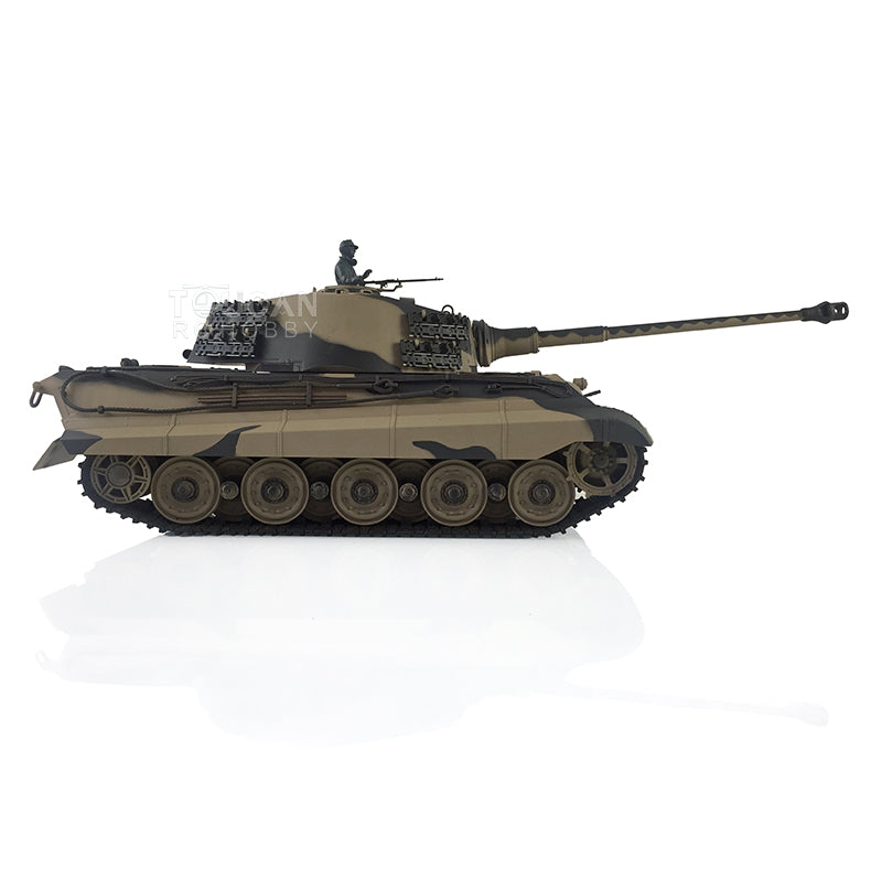 Simulation King Tiger RC tank with metal suspension and metal road wheels
