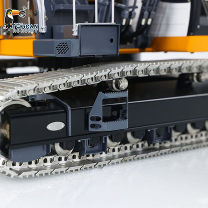LESU Aoue LR945 1/14 Metal RC Excavator B0017 RTR 7CH Hydraulic Valve 3-Arm Digger PL18EV Lite Remote Controller LED Lights for Hobby Collectors