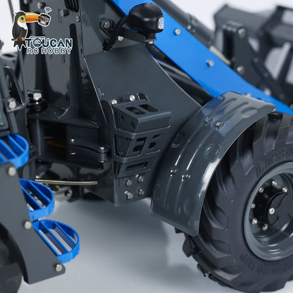 LESU AOUE MCL8 1/14 4X4 Metal Hydraulic RC Wheel Loader A0015 RTR Towing Hook I6S Radio Controller 4 Ways Valve Rear Axle Differential Lock Sound Light System