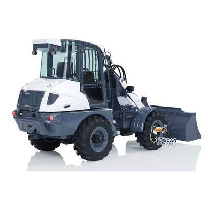 LESU AOUE MCL8 1/14 4X4 Metal Hydraulic RC Wheel Loader A0015 RTR Towing Hook I6S Radio Controller 4 Ways Valve Rear Axle Differential Lock Sound Light System