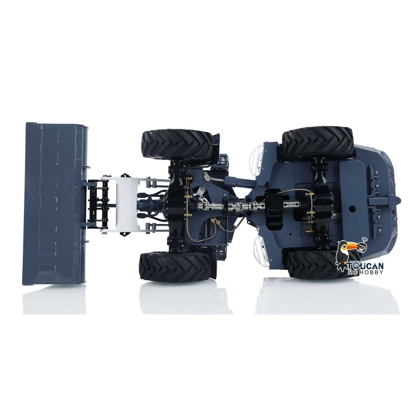 LESU AOUE MCL8 1/14 4X4 Metal Hydraulic RC Wheel Loader A0015 RTR Towing Hook I6S Radio Controller 4 Ways Valve Rear Axle Differential Lock Sound Light System
