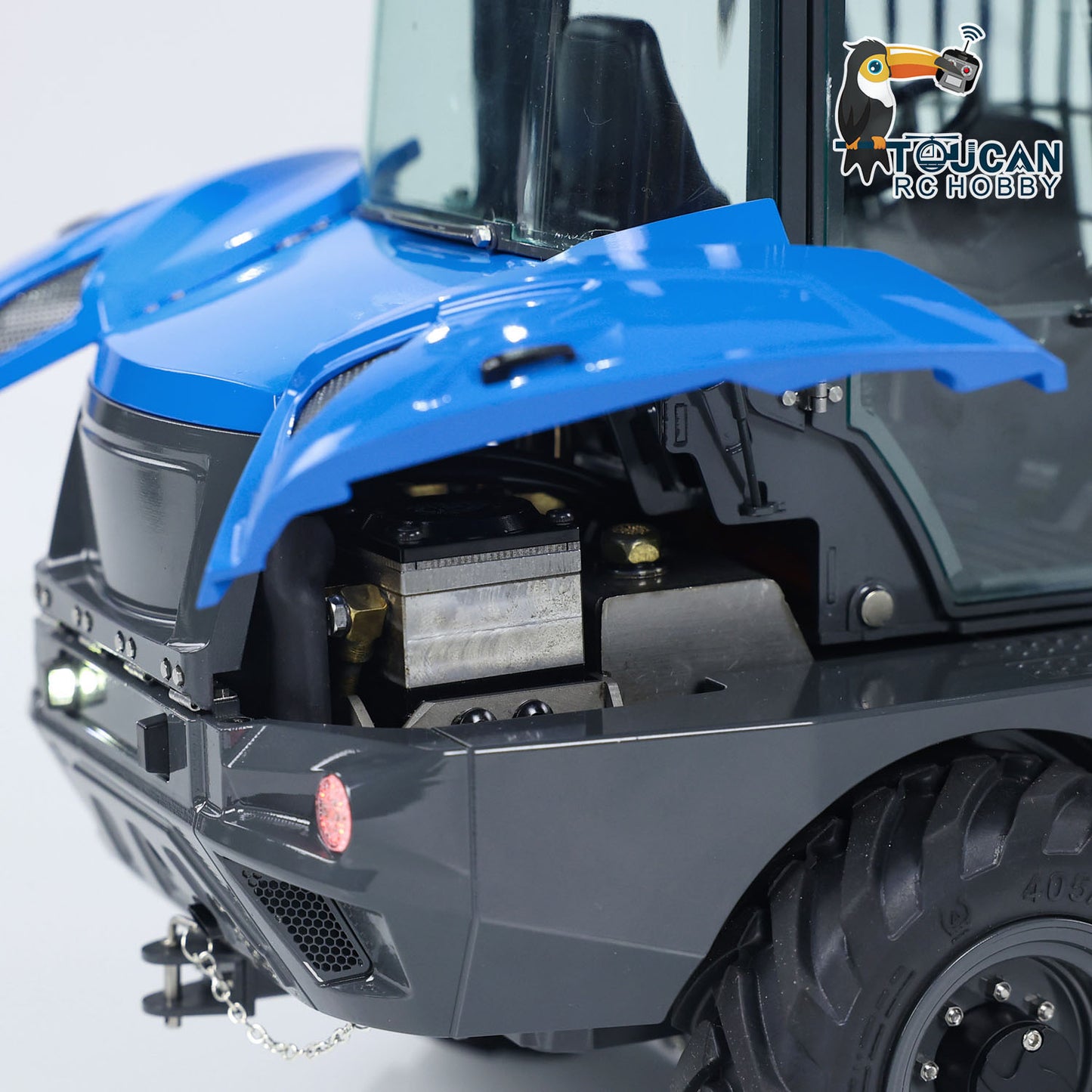 LESU AOUE MCL8 1/14 4X4 Metal Hydraulic RC Wheel Loader A0015 RTR Towing Hook I6S Radio Controller 4 Ways Valve Rear Axle Differential Lock Sound Light System