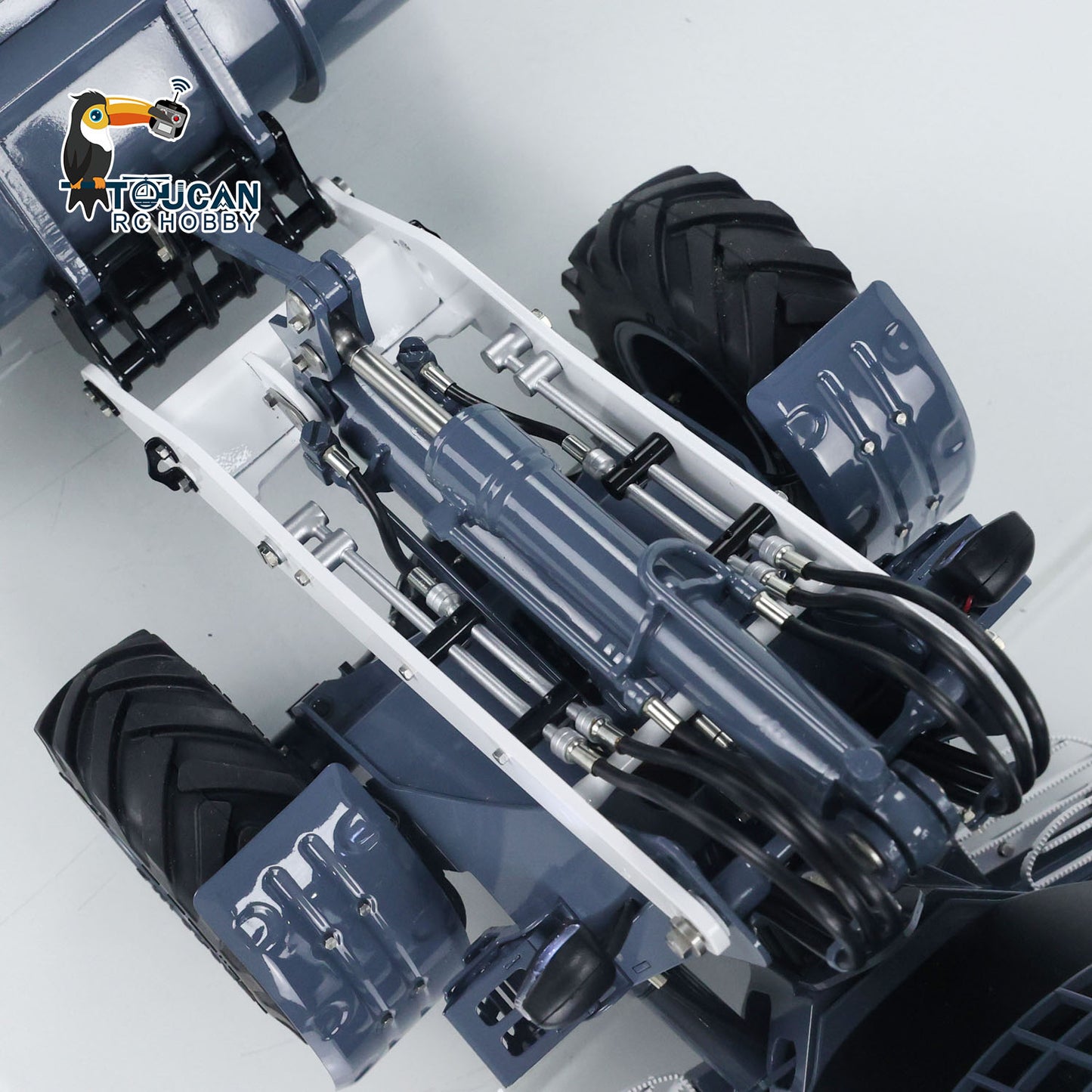 LESU AOUE MCL8 1/14 4X4 Metal Hydraulic RC Wheel Loader A0015 RTR Towing Hook I6S Radio Controller 4 Ways Valve Rear Axle Differential Lock Sound Light System