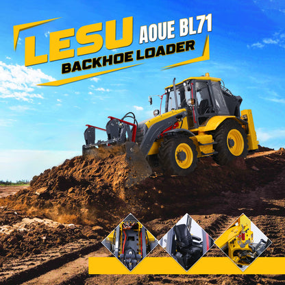 LESU Aoue BL71 1/14 Metal RC Backhoe Loader Excavator A0010 RTR