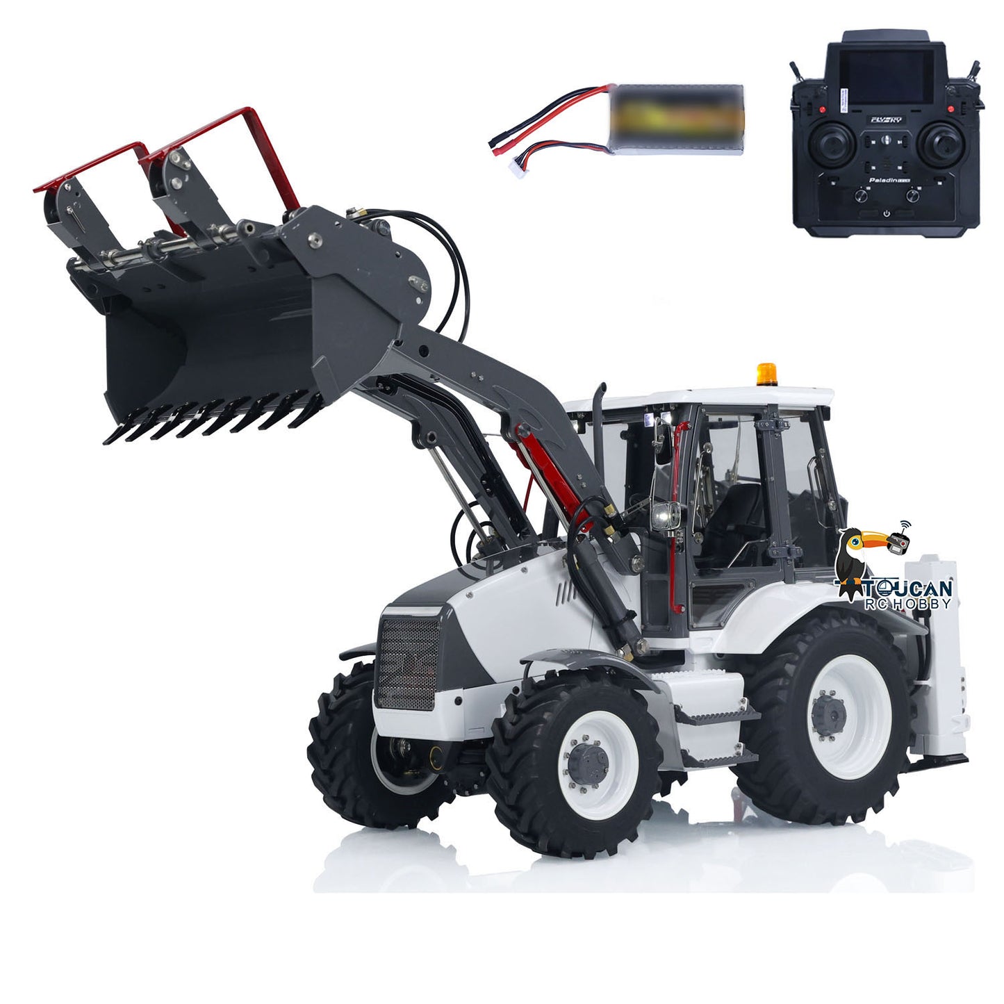 LESU Aoue BL71 1/14 Metal RC Backhoe Loader Excavator A0010 RTR 4x4 Differential Lock Axles