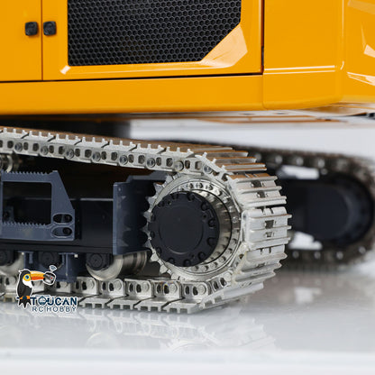 LESU Aoue LR945 1/14 Metal RC Excavator B0017 RTR 7CH Hydraulic Valve 3-Arm Digger PL18EV Lite Remote Controller LED Lights for Hobby Collectors