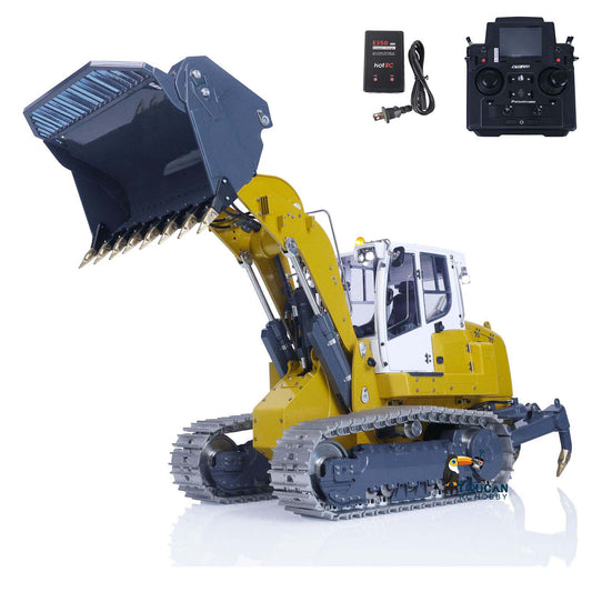 LESU LR636 1/14 Metal RC Hydraulic Loader B0014 RTR Brushless Drive Motor Tail Hook Rear Plow PL18EV Lite Remote Controller 4 Ways Directional Valve Sound Light System